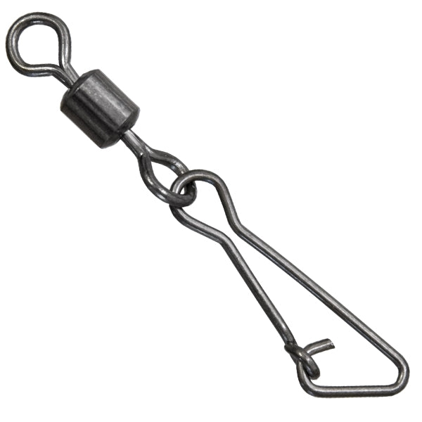 BLACK FIGHTER ROLLING SWIVEL WITH HOOKED SNAP