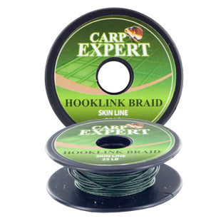 CARP EXPERT HOOKLINK BRAID SKIN LINE, MOSS GREEN,