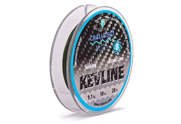 CRALUSSO KEVLINE SINKING BRAID LEADER, 10M