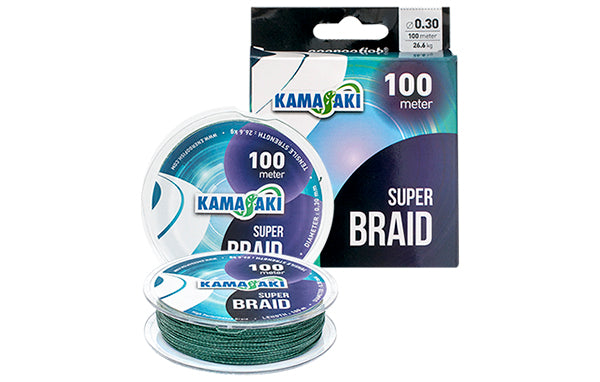 KAMASAKI SUPER BRAID, GREEN, 100M