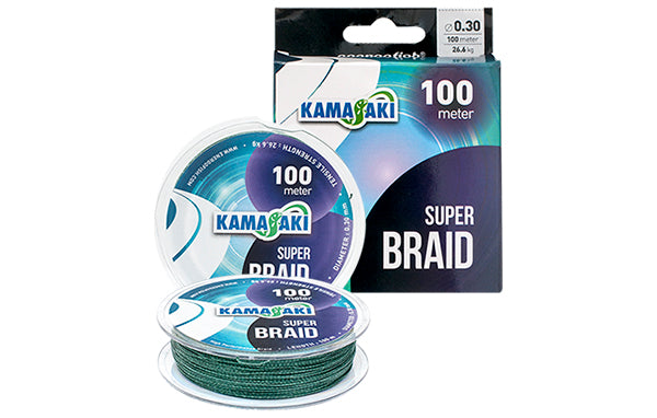 Kamasaki Super Braid Green Braided Fishing Line 1100 yards / 1000